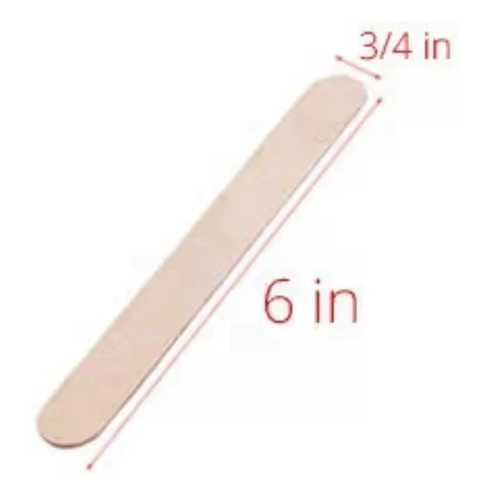 Wooden Craft Sticks Jumbo Size 6x3/4 Natural Poplar 500Ct DIY Wood craft